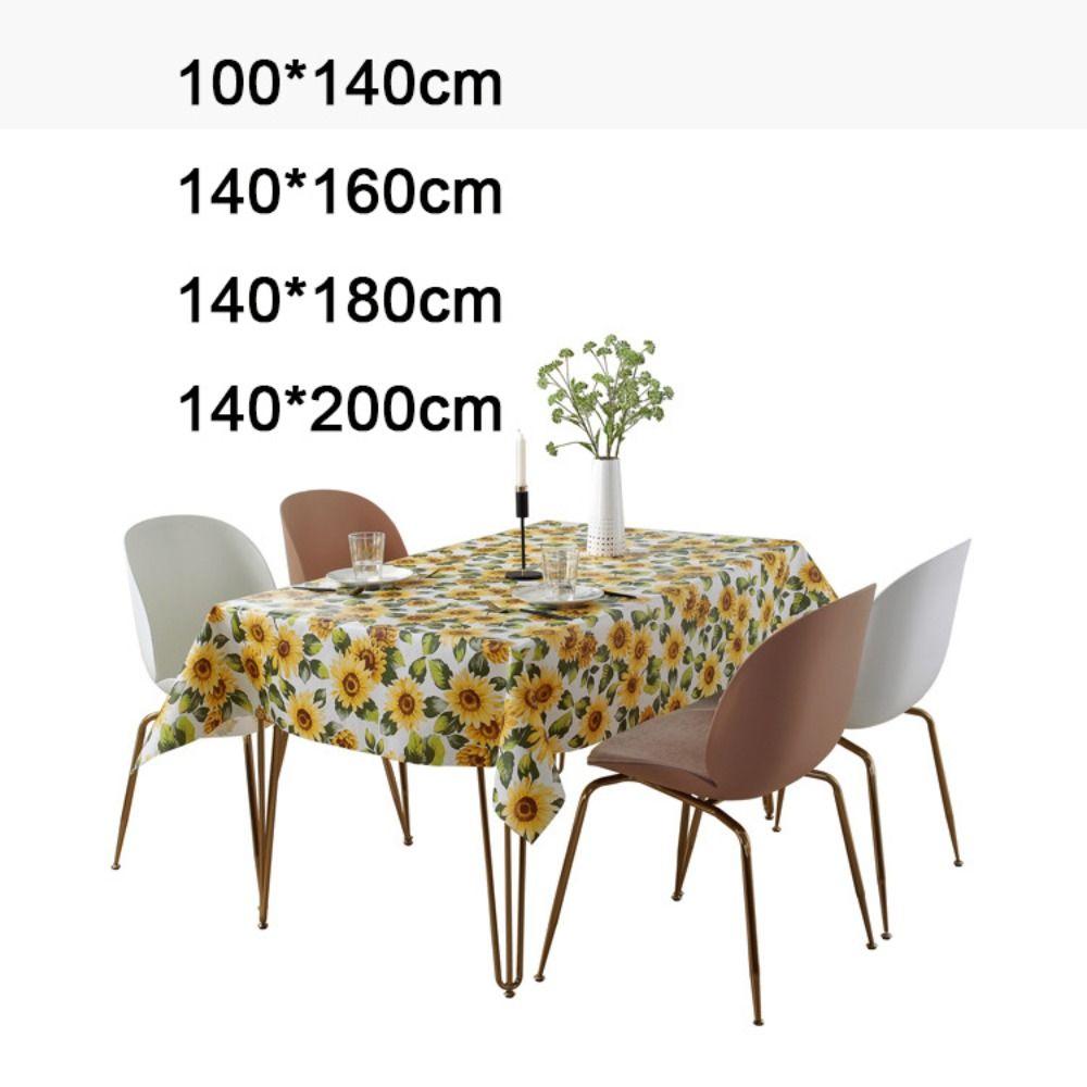 Oil-proof Table Cover PVC Table Decor Cloth Easy To Clean Waterproof Tablecloth  Table Decorations