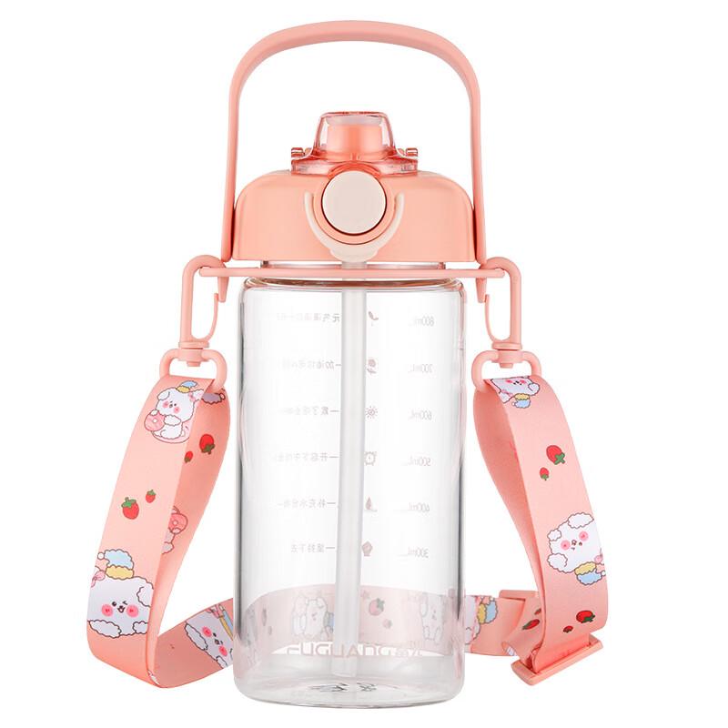 Fuguang Student Portable Water Bottle with Dual-Drink Lid