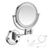 LED Bathroom Vanity Mirror with Folding Makeup Light - Wall-Mounted for Home & Hotel Use