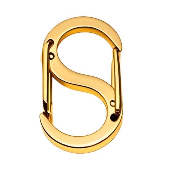 Nerezová přezka na náhrdelník Hák ve tvaru S Klipový konektor Řetízek na náramek DIY Klíčenka Šperky Kovová dvojitá karabina