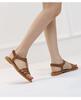 2025 Summer Bohemian Retro Flat Roman Sandals: Comfortable Hollow Design for Travel and Beach