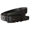 Men's Leather Belt 4 Cm with Anthracite-Colored Buckle