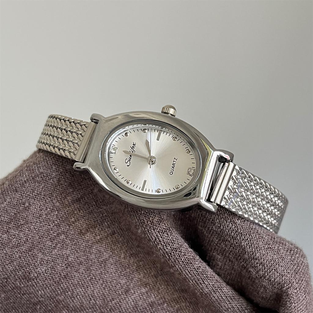 High-End Extravagant Light Luxury Retro Small Gold Watch Premium Oval Watch Schoolgirl
