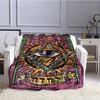 Fashion Masonic Portable Sofa Throw Blanket Freemason Flannel Warm Four Seasons Camping Blanket Freemasonry Multi Size Blankets