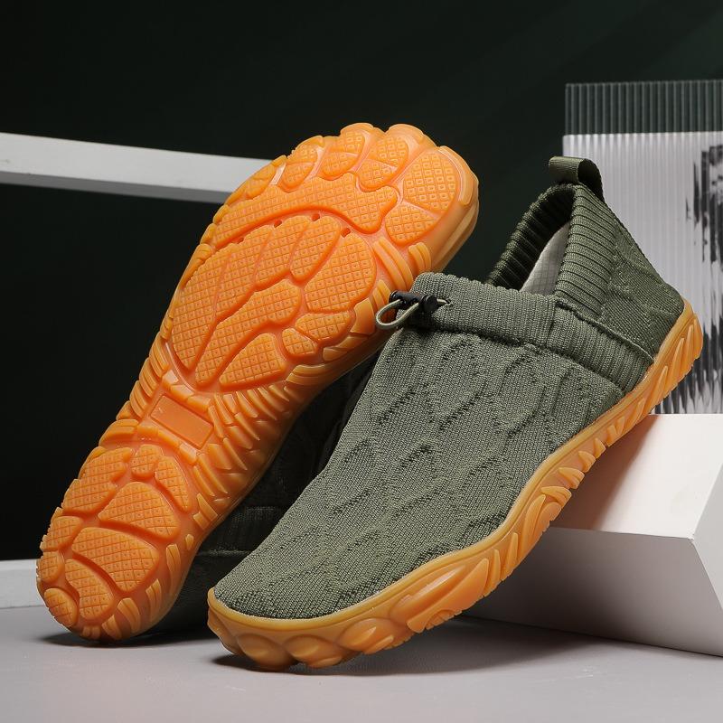 

Кросівки Чоловічі кросівки В язане спортивне взуття для фітнесу Повсякденне взуття на резинці Чоловічі кросівки для ходьби, бігу, не ковзають 46 зелений