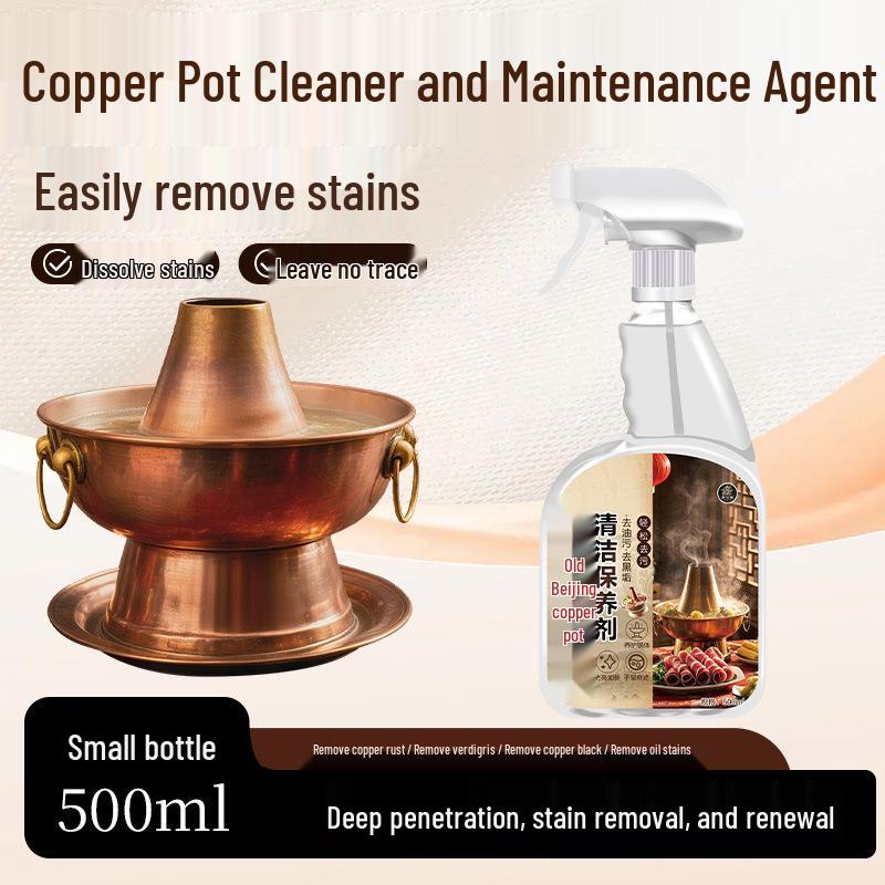 Copper Pot & Brass Cleaner: Verdigris Remover, Surface Polisher, Rust Remover.