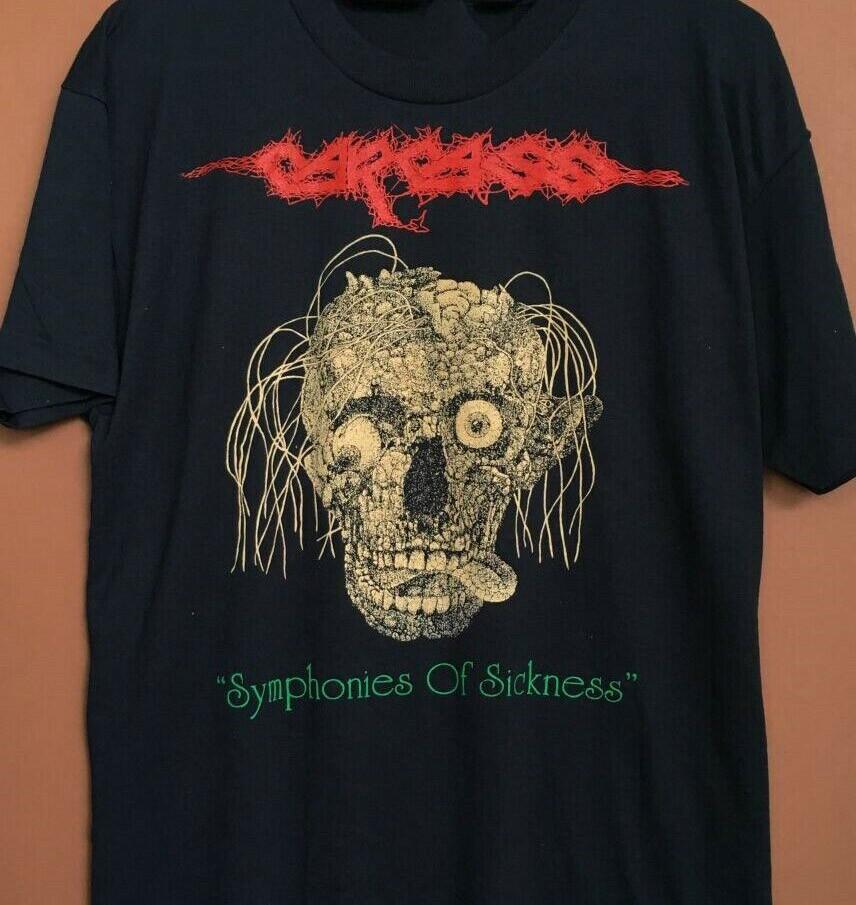 Carcass Symphonies of Sickness Gift For Fan Black All Size Shirt Unisex T-Shirt XL