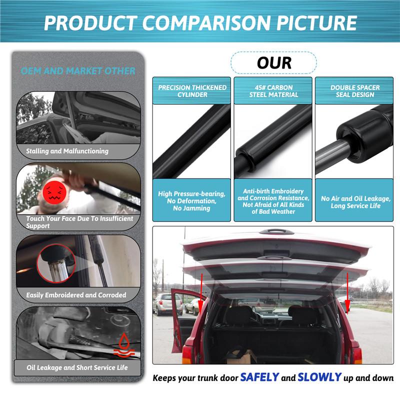 2Pcs/Set Car Rear Trunk Tailgate Lift Support Gas Spring Strut For Jeep Grand Cherokee 1999 2000 2001 2002 2003 2004 Accessories