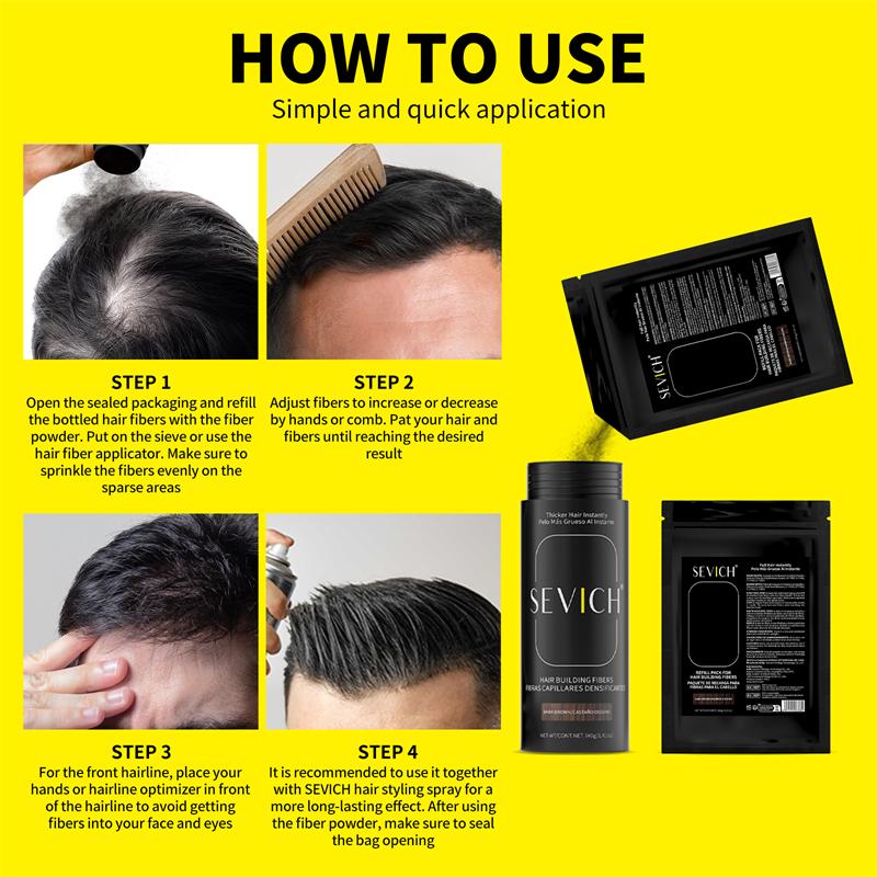10 Color Hair Fibers Regrowth Powders Keratin Applicator Hair Building Fibers Spray Pump Hair Growth Products Beauty Health