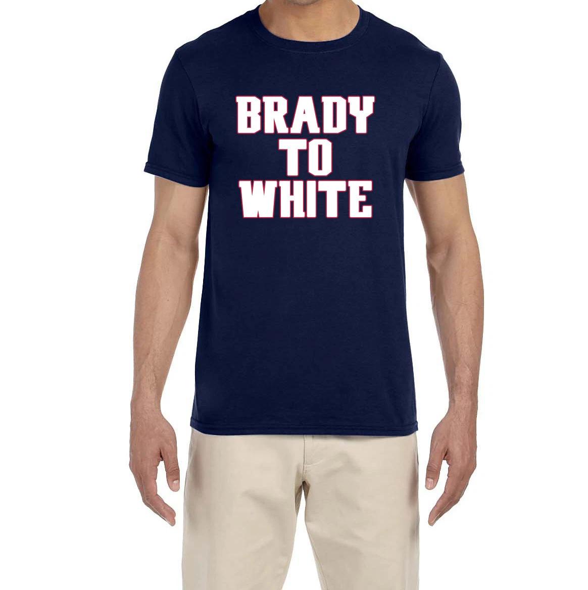 New England Patriots Tom Brady To James White T-Shirt XXL
