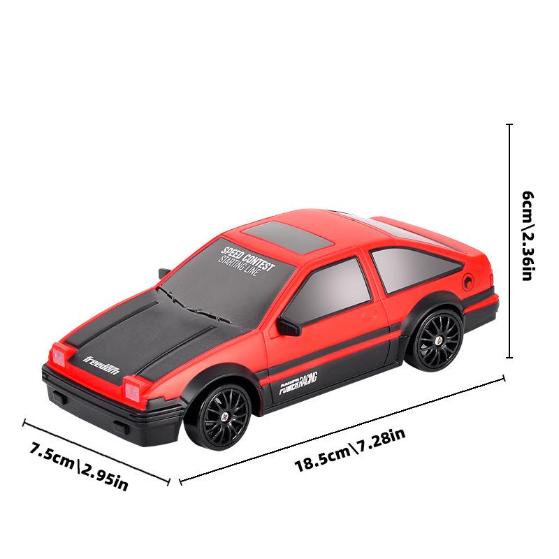 1:24 High-Speed Four-Wheel Drive RC Drift Racing Car Model