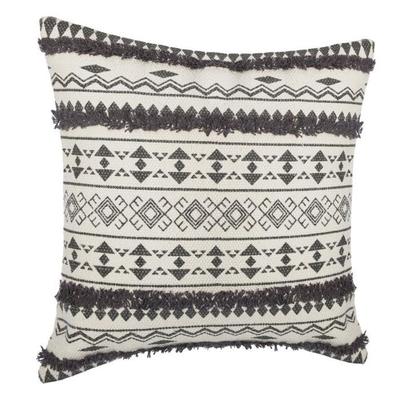 Ethnic Tufted Cushion Cover 40 X 40 Cm Atmosphera - Grey