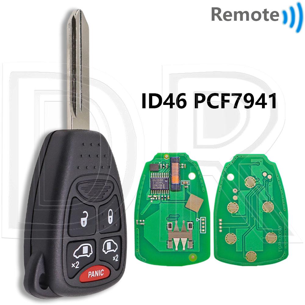 

Отличный OHT692713AA ID46 PCF7941 315/433 МГц Автомобильный пульт-ключ для Jeep Grand Cherokee Chrysler Town Country Sebring Cruiser Dodge 433MHz