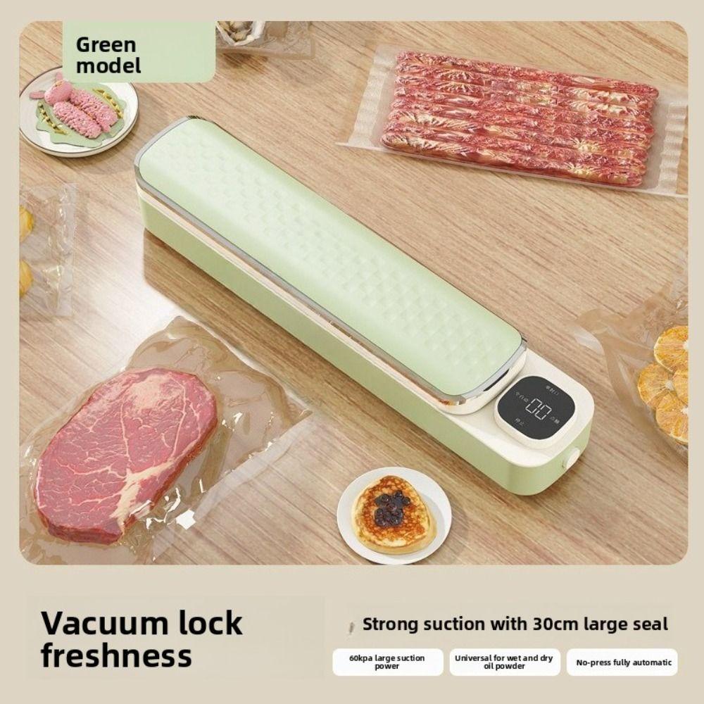 Extended Seal Bar Food Vacuum Sealer Built-in Cutter Food Sealer  Kitchen Storage