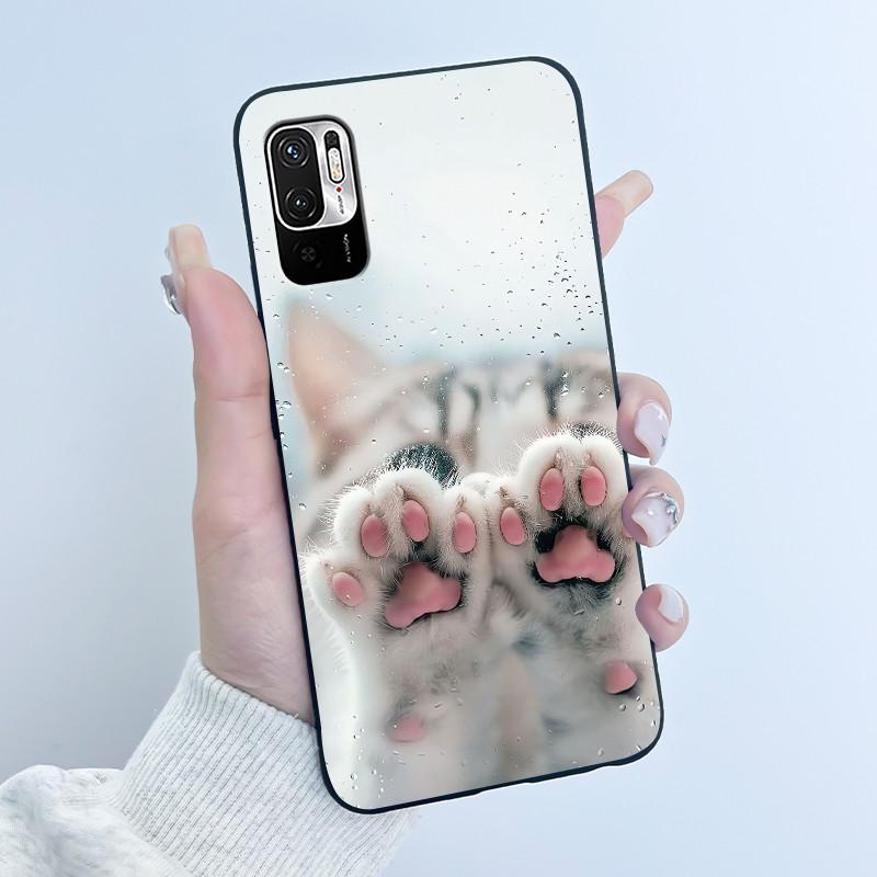 Casing For Redmi Note 10 JE 10T JE Phone Case Luxury Dragon Cute Cool Boys Girls Shockproof Black Matte Soft Silicone Back Cover