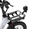 Bicicleta Eléctrica Fafrees F20 Mate Motor de 250W Frenos de Disco Doble Neumático de Aire 20"x2.5" Plegable E-Bike de Carga Pantalla LCD 48V 21Ah Carga Máxima 180Kg