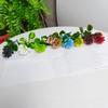 Artificial Plastic Aquatic Plants Decorative Grass Flowers Photography Home Garden Decoration Small Bouquet Set