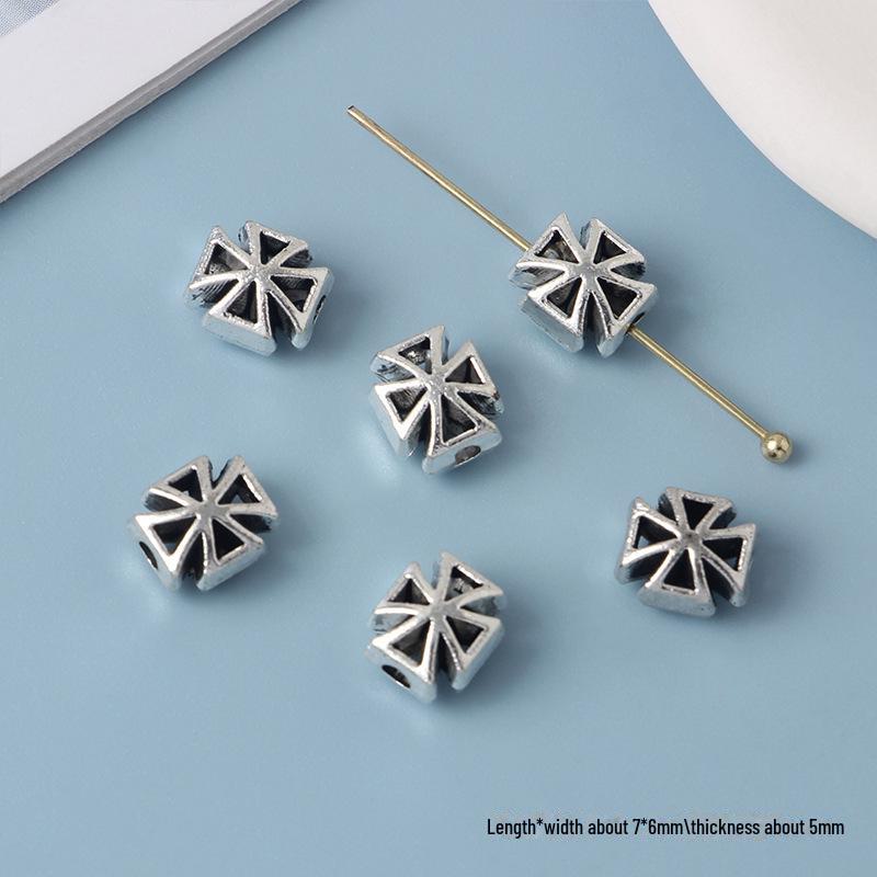 Συλλογή Κοσμημάτων με Χάντρες από Κράμα Cross Knight Our Lady: Χειροποίητα DIY βραχιόλια, κολιέ και σκουλαρίκια υλικά