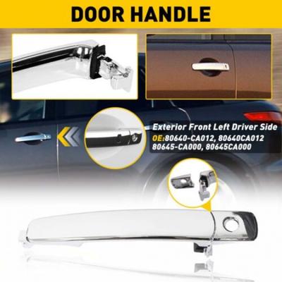 For 2010-2013 Nissan Rogue Front Car Left Outside Chrome Door Handle Smart Entry