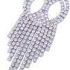 1 Pair Women Girls' Gift Shimmer Rhinestone Tassels Dangle Earrings Eardrop Ear Studs