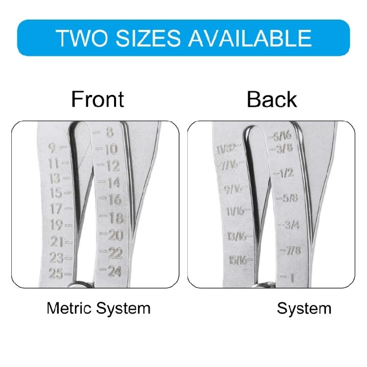 Portable Precise Thread Size Checker Keychain Precise Bolt Size Finders Keychain Thread Size Bolt Size Finders Keychain