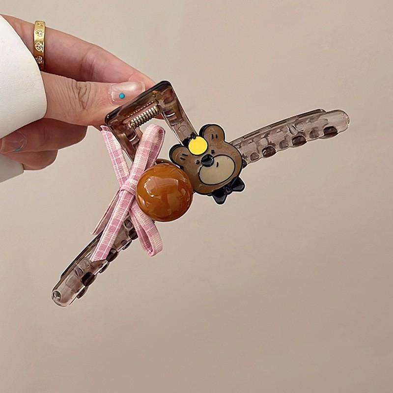 

Pink Children s Hairpins Rhinestone Love Bow Hair Clip Sweet Baby Girls Princess Hair Ropes Side Bangs Broken Hair Accessories 9#13cm