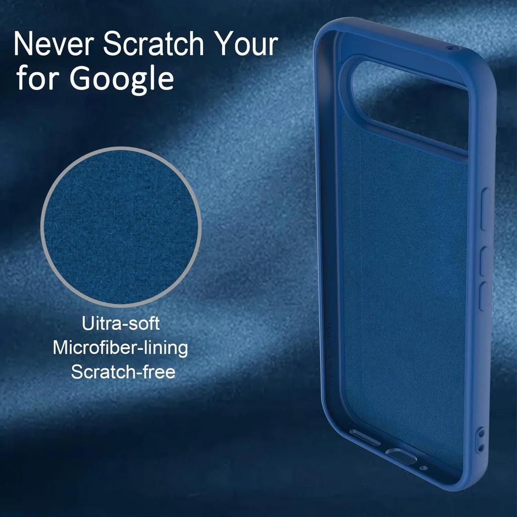 Official Liquid Silicone Phone Case for Google Pixel 10 Pro XL Funda for Pixel 9 8 6 7 10A 9A 8A 7A 6A Shockproof Charger Cover