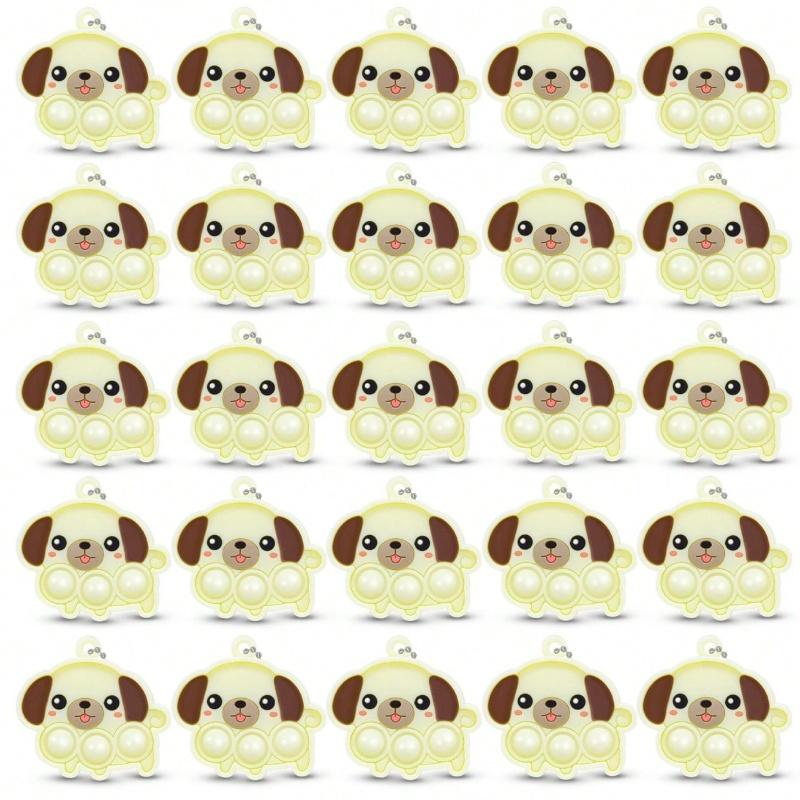 7Pcs Animal Sheep Cat Dogs Pop  Toys Push Bubble Poppers Sensory Stress Relief Toy Squeeze Toy Party Favors