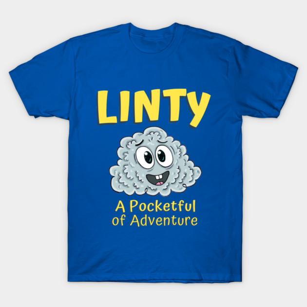 Asian Size Men Black Print T-shirt Linty: A Pocketful Of Adventure No-Cut Print Cotton Tshirt