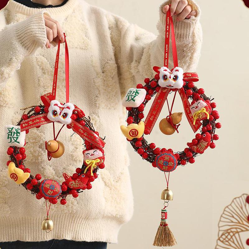 Horse Year New Year Decorations Festive Door Hangings For 2026 New Year's Day Spring Festival Scene Decorations