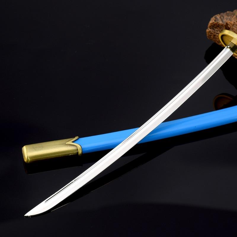 

26CM Minazuki Zanpakutou Unohana Retsu Anime Peripheral Katana Samurai Sword Metal Model Crafts Ornament Handicraft Collections