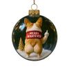 Funny Dog Christmas Ornament Cute Mischievous Dog Decor with Playful Expressions Festive Gag Gift for Pet Lovers