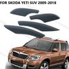 Plastikowa osłona końcowa relingu dachowego na bagażnik samochodowy do Skoda Yeti SUV 2009 2010 2011 2012 2013 2014-2018 Osłona przedniego bagażnika dachowego