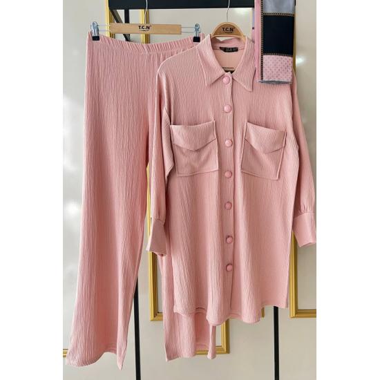 Costume Pantaloni Costum Hijab Dublu Buzunar