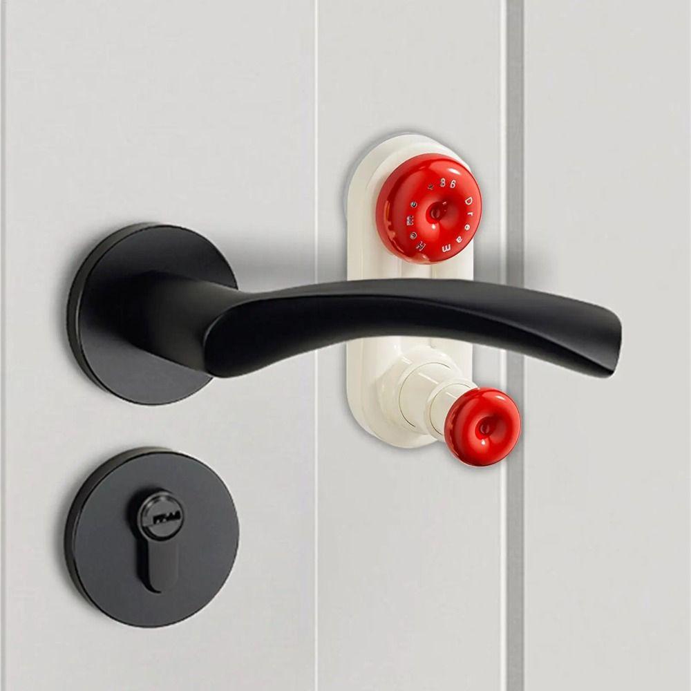 Suction Cup Door Handle Fixed Lock Anti-Theft Easy Installation Baby Anti-opening Door Lock 3-Gear Adjustable Child Safety Lock