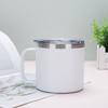 Double-layer Handle Mug 12oz/14oz Mini Vacuum Cup Practical Gift Coffee Mug  Milk