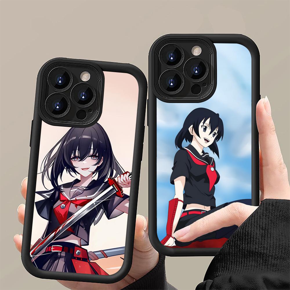 Akame Kurome Thicken TPU Mobile Phone Case for iPhone 17 16 15 14 13 12 11 Air Pro Max Plus Colorful Cover