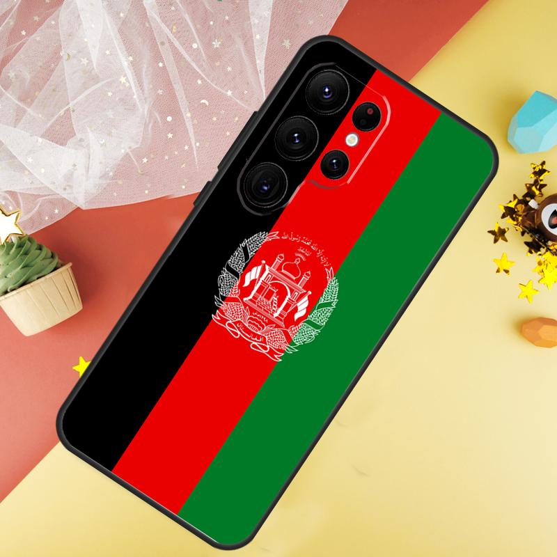 Afghan Afghanistan Flag Banner Phone Case For Samsung Galaxy S25 S26 Ultra S21 S20 S22 S23 Ultra S10 Plus S24 FE Cover Coque