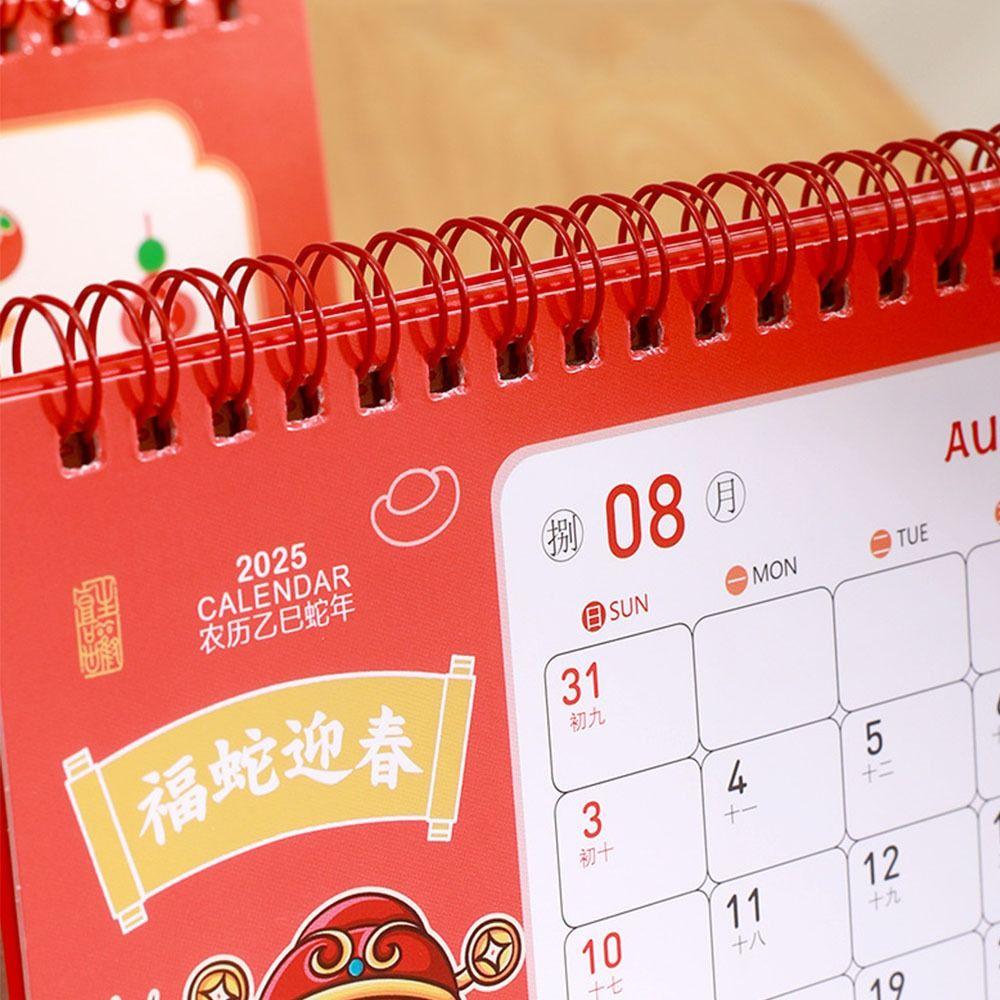 Standing Flip 2025 Desk Calendar Schedule Desktop Calendar  Desktop Ornament