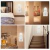 3W Plug-in Night Light Energy-saving with Switch European Standard Night Light Soft Glow White LED Bedside Lamp