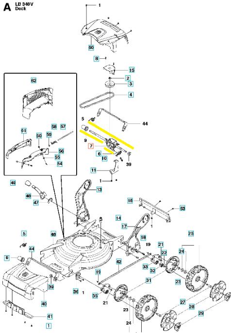 Przekładnia Napędowa Kompletna Husqvarna Lb48V Lc48V Ve Lc348Vi Lc353Ve