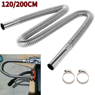 120/200CM Furtun de Ventilație Gaz Diesel Tub de Eșapament din Oțel Inoxidabil Furtun de Eșapament Furtun de Ventilație Gaz Diesel pentru Mașină Aer Încălzitor de Parcare Diesel