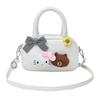 Koreanische Version niedliche Cartoon-Puppe Handtasche Damen Tasche 2025 Mode vielseitig Hand kleine quadratische Tasche einfache Schulter Umhängetasche