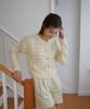 Wioe Heart Button Crochet Cardigan_Ivory