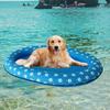 Forma a Cuscino Ovale Zattera Galleggiante per Animali Centro Piatto Giocattolo Gonfiabile per Animali Giochi Acquatici all'Aperto