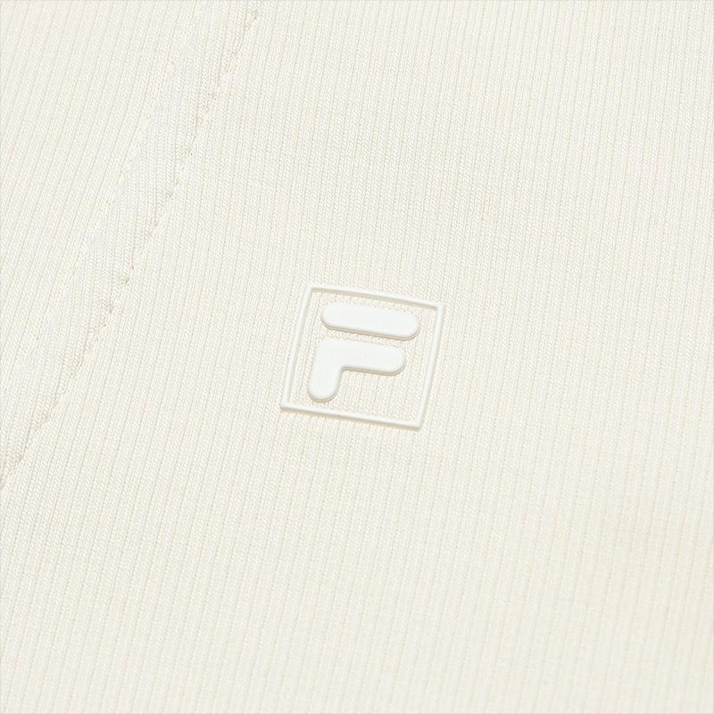 Fila Classic Soft Knit Short Pullover Sweatshirt Women tops Ice-Cream-White F11W543201FIV