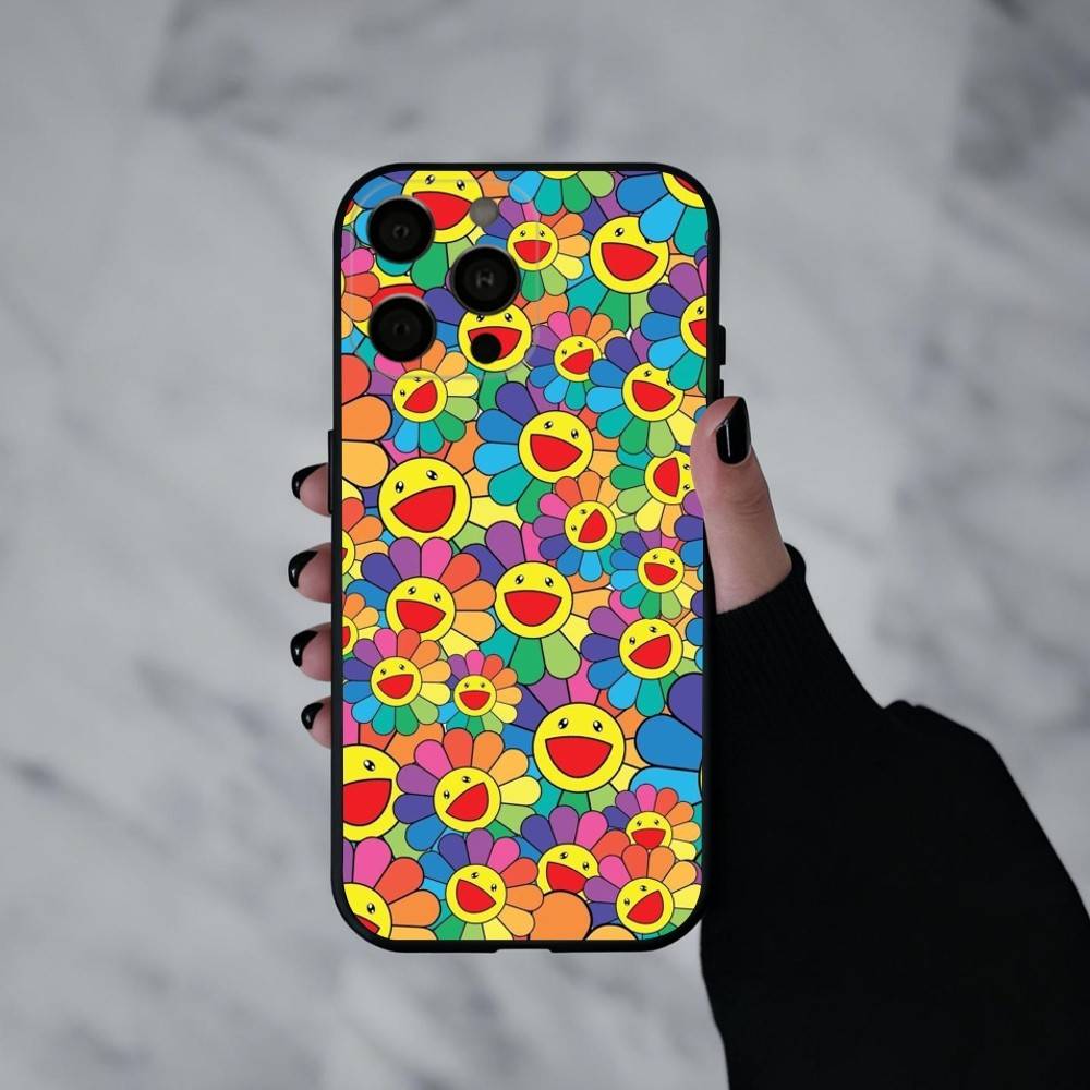 Takashi M-Murakamis F-Flowers Phone Case Silicone Soft For IPhone 17pro 16 15 14 13 12 11 X XR Plus Pro Max Plus