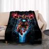 Available In Various Sizes, These Cartoon Iron Man Blankets Are Soft, Fluffy Flannel Blankets Perfect for Use On Sofas, In The