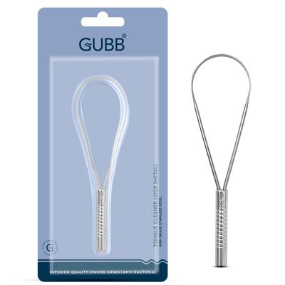 GUBB Metal Tongue Cleaner For Kids & Adults | For Fresh Breath & Bacteria Removal | Improved Taste Sense & Oral Hygiene | Ayurvedic Tongue Scraper