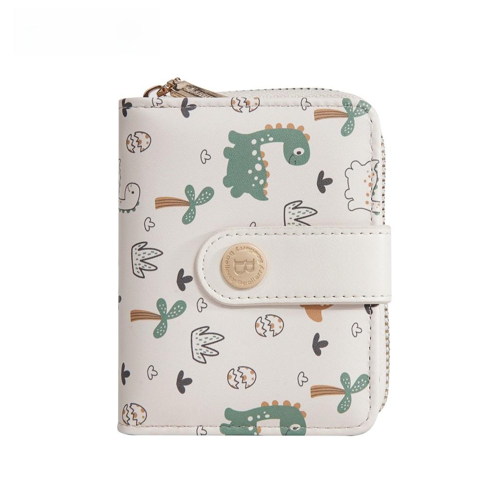 Print Pattern Dinosaur Wallet Animal Portable Card Case Coin Purse Gift Cartoon